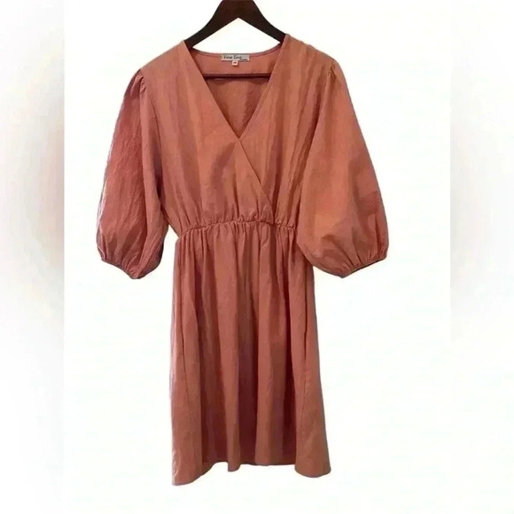 Women’s Velvet Torch Peachy Pink Skater Dress Size Medium Knee length - Picture 3 of 6